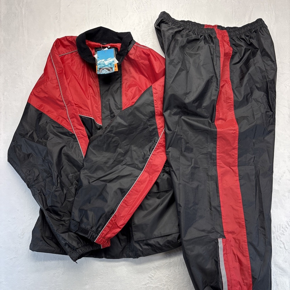 Himalaya Motor Bike Wear Motorcycle Rain Suit Jacket & Pants Medium (2 Pc) NWT